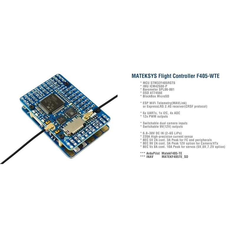 SkyDElFor MATEK Mateksys F405- - Mateksys Flight Controller F405 Wte recensione e prezzo
